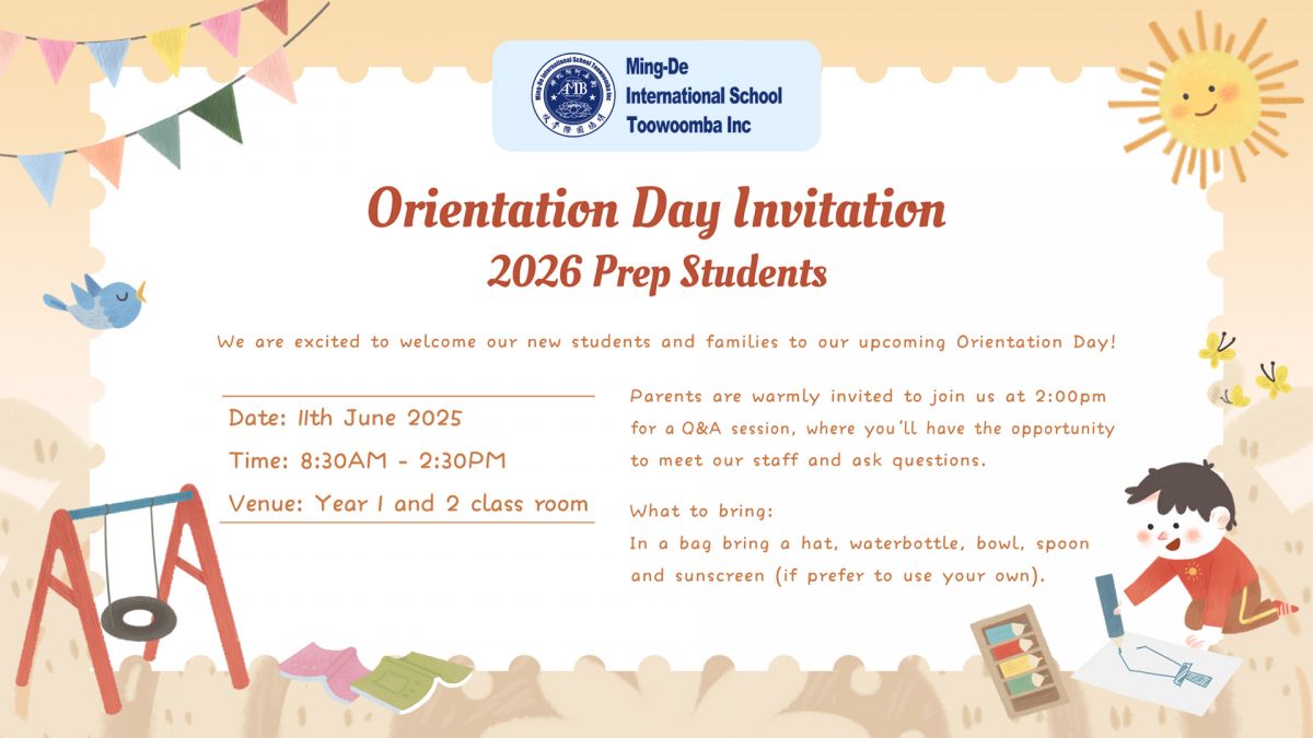 Prep Orientation Invitation
